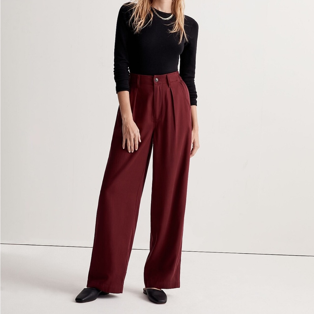 Madewell The Neale Straight-Leg Pant in Drapeweave Size 10